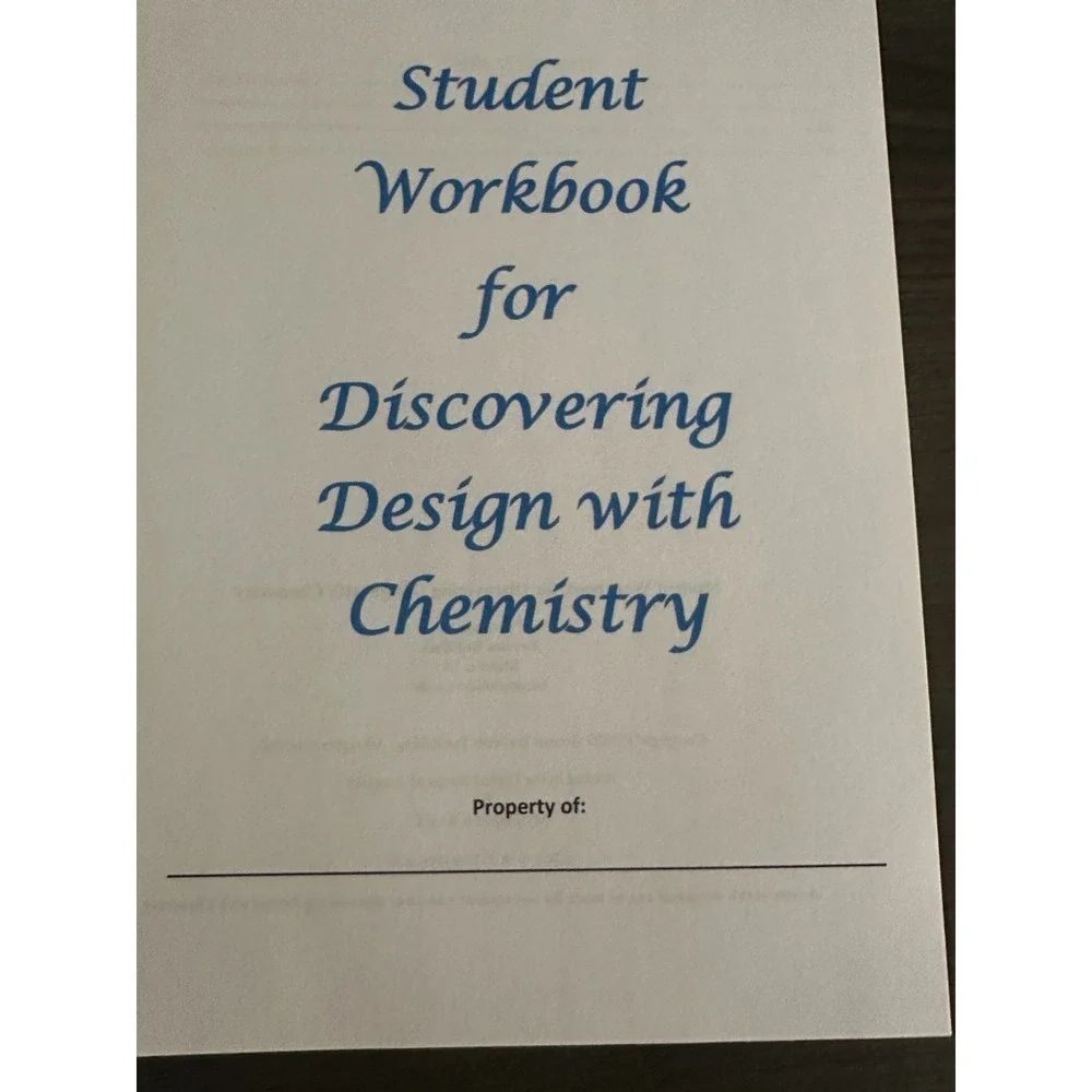 Berean Builders Discovering Design with Chemistry Student Workbook Spiral